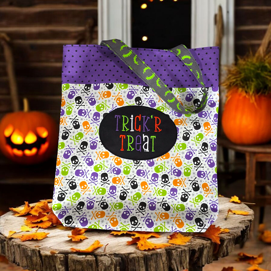 Personalized Embroidered Trick or Treat bag