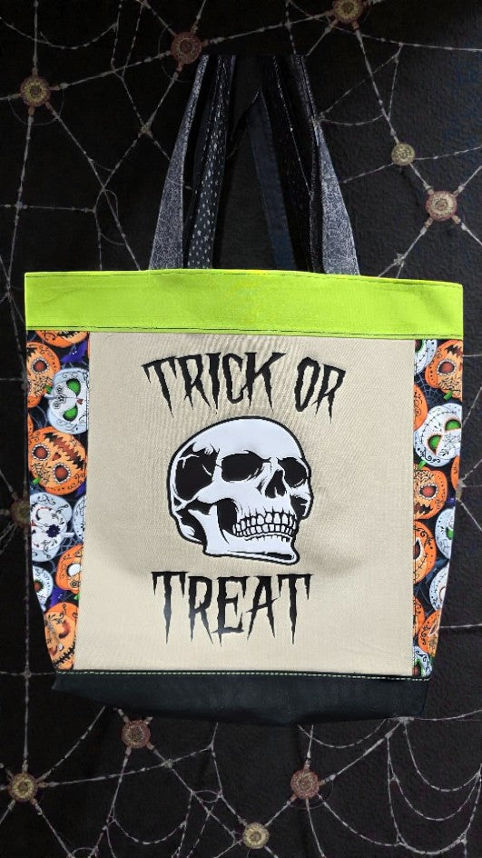 Personalized HTV Halloween Tote Bag