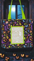 Personalized HTV Halloween Tote Bag
